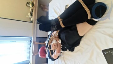 【追风的游戏】女仆小男娘驷马爬行+高强电击