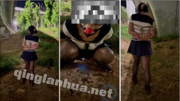【悦感日记】重磅！JK妹子挑战超大口球捆绑户外波波贝露出|被迫高潮失禁|疯狂露出|发现路人后疯狂跑路
